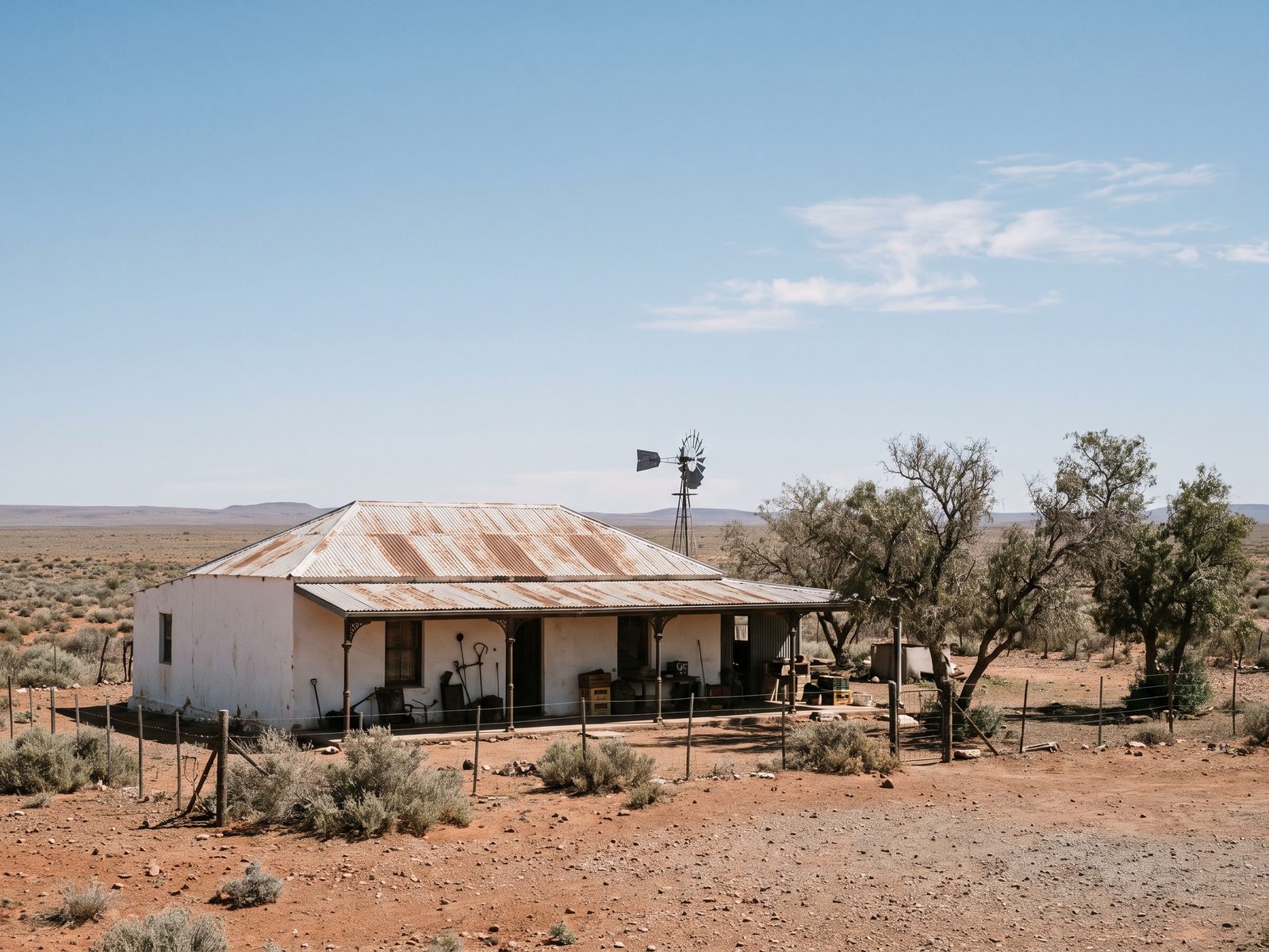 A Karoo guesthouse under a wide sky